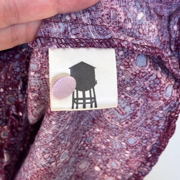 Brooklyn Industries Purple Asymmetrical Dolman Sleeve Dress - Picture 2 of 6